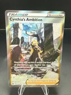 Pokemon Cynthia's Ambition GG60/GG70 Crown Zenith: Galarian Gallery Holo - Image 1