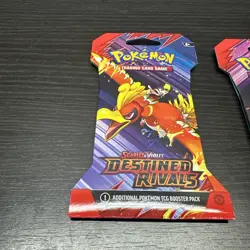 Pokemon Scarlet & Violet Destined Rivals 4 Sleeved Booster Packs Factory Sealed - Image 2