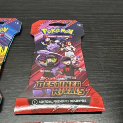 Pokemon Scarlet & Violet Destined Rivals 4 Sleeved Booster Packs Factory Sealed - Image 3