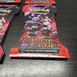 Pokemon Scarlet & Violet Destined Rivals 4 Sleeved Booster Packs Factory Sealed - Image 5