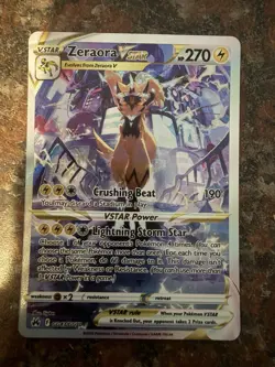 Pokemon TCG Zeraora VSTAR GG43/GG70 Crown Zenith Full Art Ultra Rare Holo - Image 1