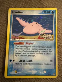 Mantine EX Team Rocket Returns #45/109 Reverse Holo Stamped 2004 Pokemon - Image 1