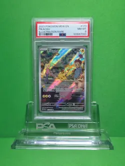 POKEMON 2023 151 PIKACHU ILLUSTRATION RARE 173 PSA 8 - Image 1