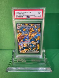 POKEMON 2025 PRISMATIC EVOLUTION GHOLDENGO EX SI RARE 164/131 PSA 9 - Image 1