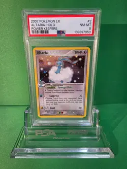 POKEMON 2007 POWER KEEPERS ALTARIA HOLO 2/108 PSA 8 - Image 1