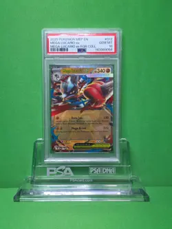 POKEMON 2025 MEGA EVOLITION MEGA LUCARIO EX PROMO 012 PSA 10 - Image 1