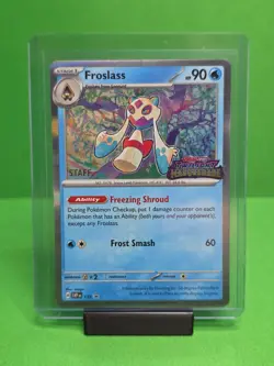 POKEMON 2024 TWILIGHT MASQUERADE FROSLASS STAFF PROMO 117 - Image 1