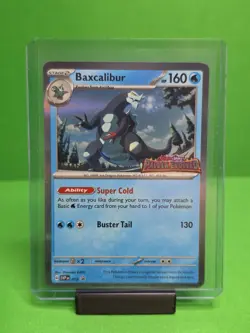 POKEMON 2023 PALDEA EVOLVED BAXCALIBUR STAFF PROMO 019 - Image 1