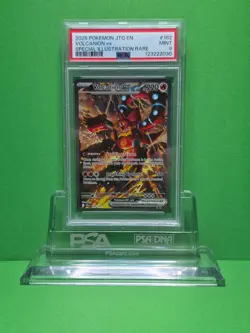 POKEMON 2025 JOURNEY TOGETHER VOLCANION EX SPECIAL ILLUSTRATION RARE 182 PSA 9 - Image 1