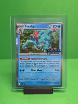 POKEMON 2024 TEMPORAL FORCES FERALIGATR STAFF PROMO 089 - Image 1