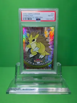 POKEMON 2000 TOPPS CHROME SANDSLASH SPECTRA 28 PSA 8 - Image 1
