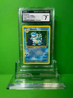 2000 POKEMON BASE SET 2 BLASTOISE HOLO 2/130 CGC 7 - Image 1