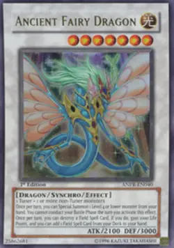 Yugioh! LP Ancient Fairy Dragon - ANPR-EN040 - Ultra Rare - 1st Edition Lightly - Image 1