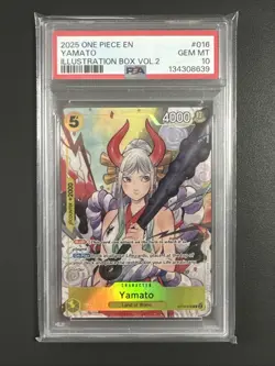 2025 One Piece ST13-016 Yamato PSA 10 English Promo Illustration Box Vol. 2 GG - Image 1