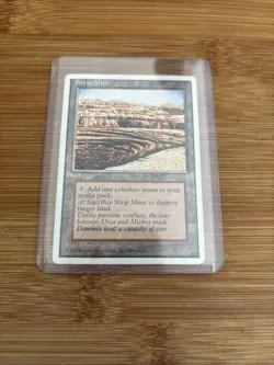 Magic the Gathering Strip Mine 1995 Colorless Uncommon Land Card - Image 1
