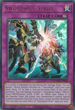 Swordsoul Strife - MAMA-EN045 - Ultra Rare - 1st Edition Near Mint Yugioh! Card - Image 1