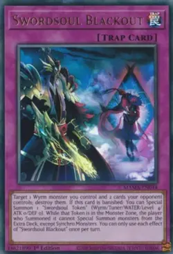 Swordsoul Blackout - MAMA-EN044 - Ultra Rare - 1st Edition Near Mint Yugioh! Car - Image 1