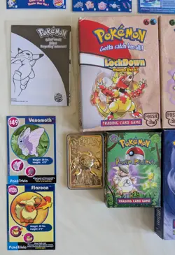 WOTC VTG Pokemon Jungle Fossil Base Theme Decks Cards Boxes Inserts Extras - Image 4