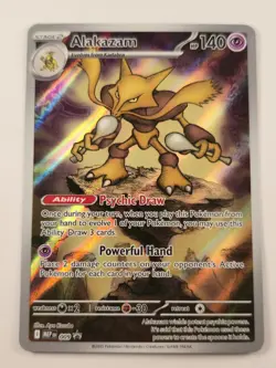 Pokemon Alakazam TCG Mega Evolution Promo Card ETB 009 NM Condition - Image 1