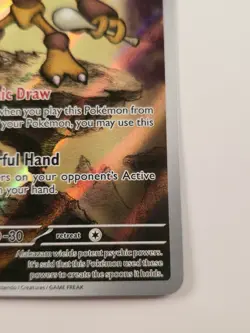 Pokemon Alakazam TCG Mega Evolution Promo Card ETB 009 NM Condition - Image 4