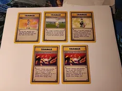 Pokemon Base Set Unlimited Card Lot Of 42 Common, Uncommon, And Rares! Damaged - Image 1