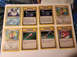 Pokemon Base Set Unlimited Card Lot Of 42 Common, Uncommon, And Rares! Damaged - Image 3