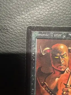 MTG Beta Demonic Tutor Water Damaged - Image 2