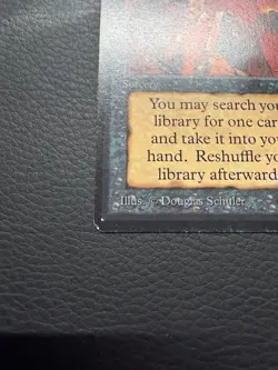 MTG Beta Demonic Tutor Water Damaged - Image 4