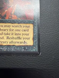 MTG Beta Demonic Tutor Water Damaged - Image 5