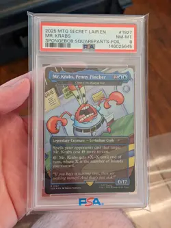 Mr. Krabs, Penny Pincher 2025 Magic The Gathering Secret Lair Drop-Foil #1927 - Image 1