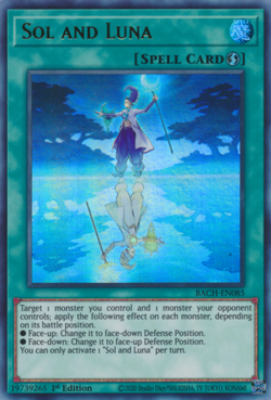 Sol and Luna - BACH-EN085 - Ultra Rare - 1st Edition Near Mint Yugioh! Card - Image 1
