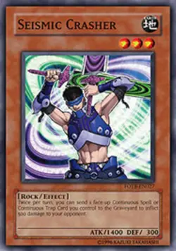 Seismic Crasher - FOTB-EN027 - Common - Unlimited Edition Near Mint Yugioh! Card - Image 1