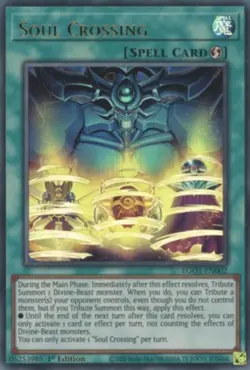 Soul Crossing - EGO1-EN002 - Ultra Rare - 1st Edition Near Mint Yugioh! Card - Image 1