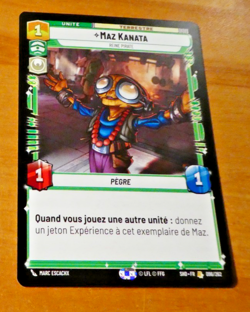 STAR WARS OMBRES DE LA GALAXIE UNLIMITED CARD GAME CARTE MAZ 096/262 SHD.FR MINT - Image 1