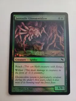 Juvenile Gloomwidow Magic The Gathering Shadowmoor #121 Common Foil MTG TCG CCG - Image 1