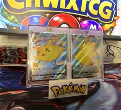 Pokemon Celebrations Flying Pikachu VMAX & Surfing Pikachu VMAX Holo 2 Card Lot - Image 1