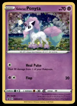 Galarian Ponyta SWSH013 Holo Promo Sword & Shield Promo Pokemon Holo LP - Image 1