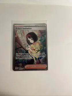 Pokemon TCG Scarlet & Violet Trainer Supporter Erika's Invitation 203/165 - Image 2