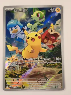 Pokemon TCG Pikachu SVP #027 Scarlet & Violet Paldea Evolved Black Star Pro NM - Image 1