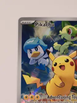 Pokemon TCG Pikachu SVP #027 Scarlet & Violet Paldea Evolved Black Star Pro NM - Image 2