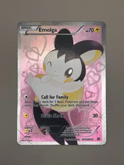 2013 Pokemon Legendary Treasures Radiant Collection RC23/RC25 Emolga - LP - Image 1