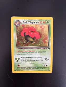 Pokemon TCG: 1999 Team Rocket Dark Vileplume Holo Unlimited 13/82 - Image 1