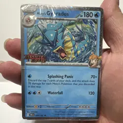 Pokemon Scarlet & Violet Destined Rivals Misty's Gyarados Foil 049/182 SEALED - Image 1