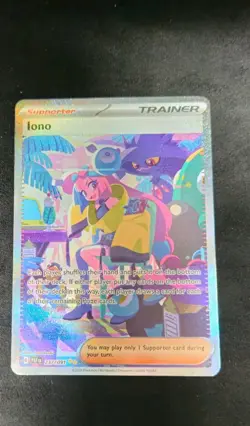 Iono 237/091 Special Illustration Rare Paldean Fates Pokemon TCG - Image 1