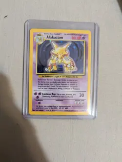 VINTAGE RARE Alakazam 1/102 Base Set Holo Rare 1999 Pokemon TCG NM GRADABLE - Image 1