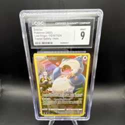 CGC 9 Snorlax TG10/TG30 Swsh11 Lost Origin Trainer Gallery Holo 2022 - Image 1