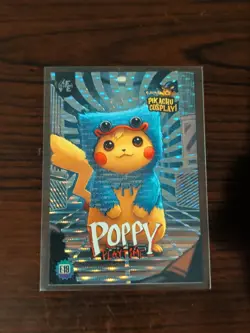 Poppy Playtime (Pikachu) #E19 - Silver Holo Box Hit - Pikachu Cosplay - Pokemon - Image 1