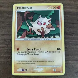 Mankey 112/147 - HP Supreme Victors - 2009 Common Pokemon TCG Card - Image 1