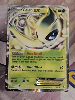 Celebi EX #9/149 Boundaries Crossed Ultra Rare Holo Pokemon TCG NM - Image 1