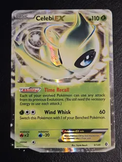 Celebi EX #9/149 Boundaries Crossed Ultra Rare Holo Pokemon TCG NM - Image 2